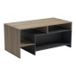 Τραπέζι σαλονιού Consa pakoworld sonoma - ανθρακί 120x60x52.8εκ