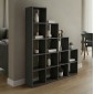 Βιβλιοθήκη Scala pakoworld ανθρακί 129.5x29x129.5εκ