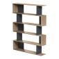 Βιβλιοθήκη Tetri pakoworld sonoma-ανθρακί 121.8x25.4x158.8εκ