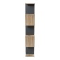 Βιβλιοθήκη Tetri pakoworld sonoma-ανθρακί 121.8x25.4x158.8εκ