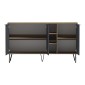 Μπουφές Balain pakoworld sonoma-ανθρακί 142x35.5x83εκ