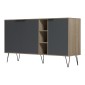 Μπουφές Balain pakoworld sonoma-ανθρακί 142x35.5x83εκ