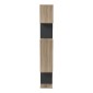 Βιβλιοθήκη Mito pakoworld sonoma-ανθρακί 108.5x25x161εκ