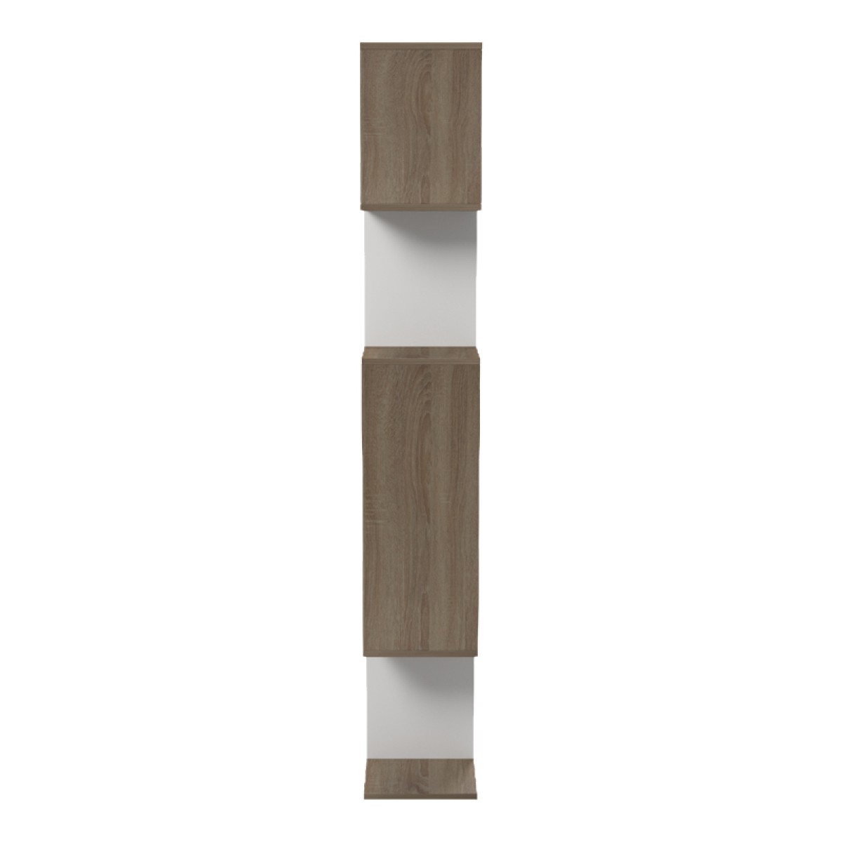 Βιβλιοθήκη Mito pakoworld sonoma - λευκό 108.5x25x161εκ