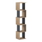 Βιβλιοθήκη Cubik pakoworld sonoma- ανθρακί 35x30x161εκ