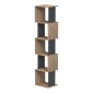Βιβλιοθήκη Cubik pakoworld sonoma- ανθρακί 35x30x161εκ