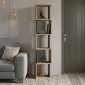 Βιβλιοθήκη Cubik pakoworld sonoma- ανθρακί 35x30x161εκ