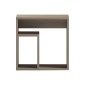 Βοηθητικό τραπέζι Doublo pakoworld sonoma 40x35x40εκ
