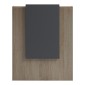 Γραφείο reception Zowel pakoworld με led sonoma-ανθρακί 90x40x110εκ