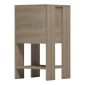 Κομοδίνο Reppo pakoworld sonoma 30x30x55εκ