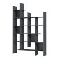 Βιβλιοθήκη Manco pakoworld ανθρακί 122x25.5x188εκ
