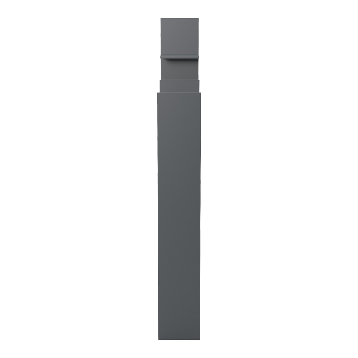 Βιβλιοθήκη Manco pakoworld ανθρακί 122x25.5x188εκ