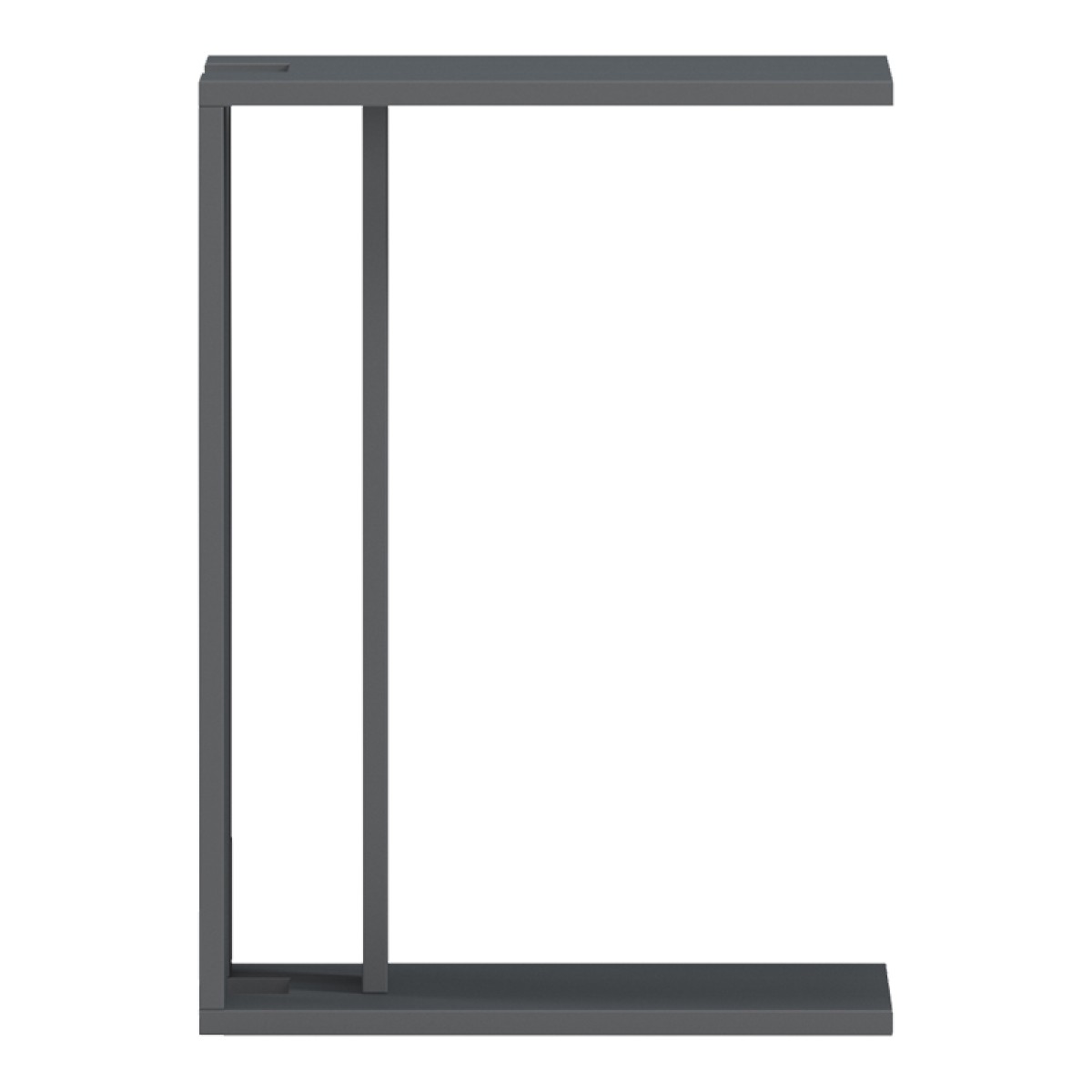 Βοηθητικό τραπέζι Muju pakoworld ανθρακί  30x40x55εκ