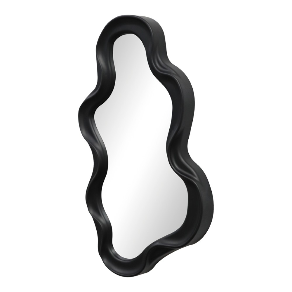 Καθρέπτης Liquid pakoworld pp σε μαύρη απόχρωση 26x2.7x39εκ