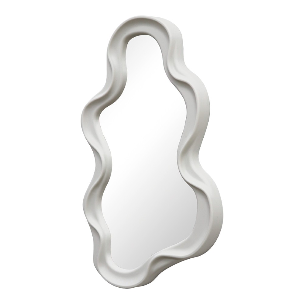 Καθρέπτης Liquid pakoworld pp σε λευκή απόχρωση 26x2.7x39εκ