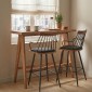 Τραπέζι Bar Winslow pakoworld ξύλο rubberwood ανοικτό καρυδί 120x45x100εκ