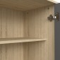 Μπουφές Billie pakoworld sonoma-ανθρακί149x40x77εκ