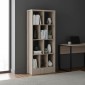 Βιβλιοθήκη Dividre pakoworld sonoma oak μελαμίνης 80x30x181εκ