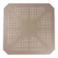 Τραπέζι Icon pakoworld PP σε απόχρωση cappucino 80x80x74.5εκ