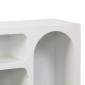 Μπουφές Emersi pakoworld με ράφια mdf σε λευκή απόχρωση 164x34x76εκ