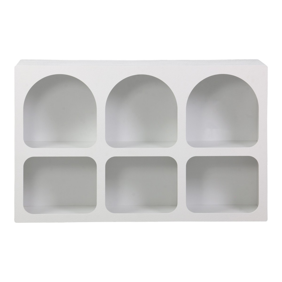 Μπουφές Emersi pakoworld με ράφια mdf σε λευκή απόχρωση 120x35x76εκ