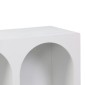 Μπουφές Emersi pakoworld με ράφια mdf σε λευκή απόχρωση 120x35x76εκ