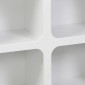 Μπουφές Emersi pakoworld με ράφια mdf σε λευκή απόχρωση 120x35x76εκ