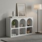 Μπουφές Emersi pakoworld με ράφια mdf σε λευκή απόχρωση 120x35x76εκ