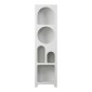 Βιβλιοθήκη Emersi pakoworld mdf σε λευκή απόχρωση 48x35x180εκ