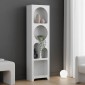 Βιβλιοθήκη Emersi pakoworld mdf σε λευκή απόχρωση 48x35x180εκ