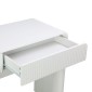 Κονσόλα Zeplen pakoworld λευκό mdf 110x38x75εκ