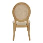 Καρέκλα Canco pakoworld φυσικό rubberwood-φυσικό rattan 50x53x98εκ