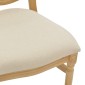 Καρέκλα Canco pakoworld φυσικό rubberwood-φυσικό rattan 50x53x98εκ