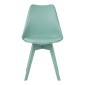 Καρέκλα Gaston I pakoworld PP-PU σε μέντα απόχρωση 48.5x53.5x81.5εκ
