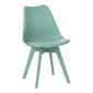 Καρέκλα Gaston I pakoworld PP-PU σε μέντα απόχρωση 48.5x53.5x81.5εκ