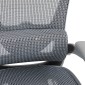 Καρέκλα γραφείου εργασίας Zenyk pakoworld mesh σε grey απόχρωση 63x70x126εκ