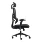 Καρέκλα γραφείου διευθυντή Cadrey pakoworld mesh μαύρο 67x64x120-128εκ