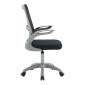 Καρέκλα γραφείου εργασίας Annalise pakoworld μαύρο mesh 57x53x100εκ
