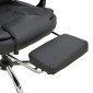 Καρέκλα γραφείου διευθυντή με υποπόδιο και μηχανισμό massage Volter pakoworld pu μαύρο 62x70x110εκ