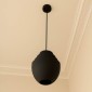 Φωτιστικό οροφής Kelsy Inart E27 μαύρο μέταλλο Φ30x122εκ