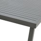 Τραπέζι Kliton pakoworld αλουμινίου ανθρακί 150x80x74εκ