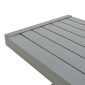Τραπέζι Aether pakoworld ανθρακί αλουμίνιο 37.5x36.5x53εκ