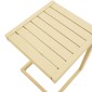 Τραπέζι Aether pakoworld cappuccino αλουμίνιο 37.5x36.5x53εκ