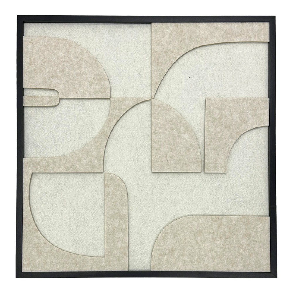 Πίνακας με πλαίσιο Jeire pakoworld λευκό 62x2.5x62εκ