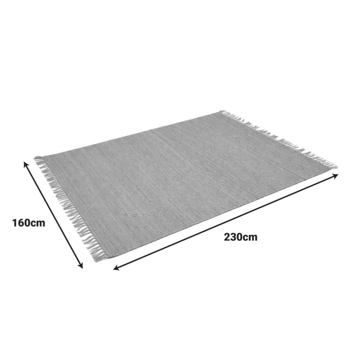 Χαλί Teppe pakoworld γιούτα σε φυσική απόχρωση 230x160x1εκ