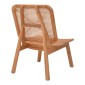 Πολυθρόνα Viborg pakoworld φυσικό teak ξύλο-φυσικό rattan 60x75x87εκ