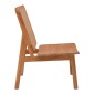 Πολυθρόνα Viborg pakoworld φυσικό teak ξύλο-φυσικό rattan 60x75x87εκ
