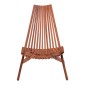 Πολυθρόνα Phoenox pakoworld πτυσσόμενη φυσικό teak ξύλο 65x90x87εκ