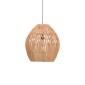 Φωτιστικό οροφής Irden Inart rattan σε φυσική απόχρωση Φ50x40εκ