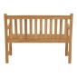 Καναπές Nat pakoworld teak ξύλο σε φυσική απόχρωση 120x57x96εκ